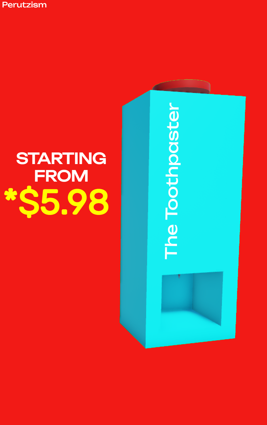 Perutzism Toothpaster Image Blue