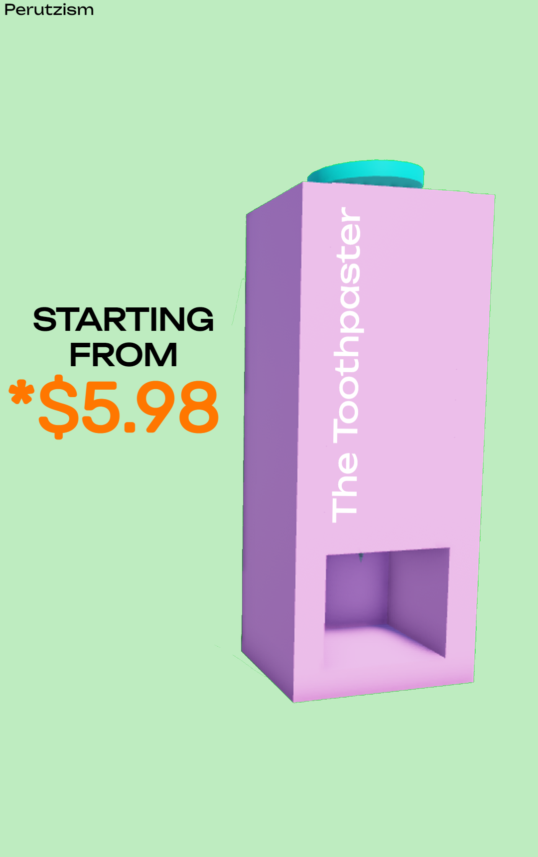 Perutzism Toothpaster Image Pink