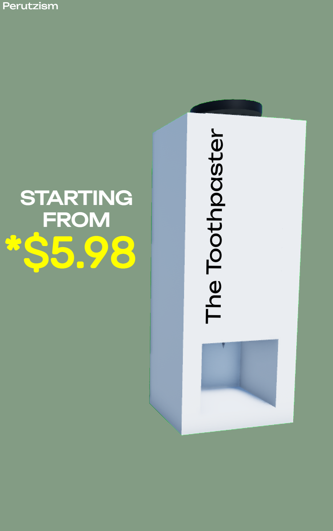 Perutzism Toothpaster Image White